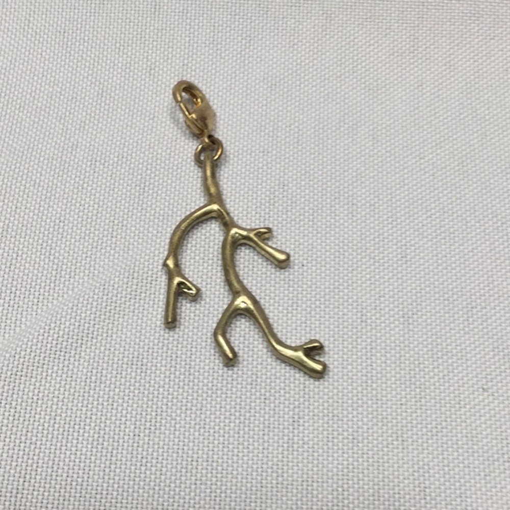 5/$25 Lia Sophia charm coral in Gold new w/o tags